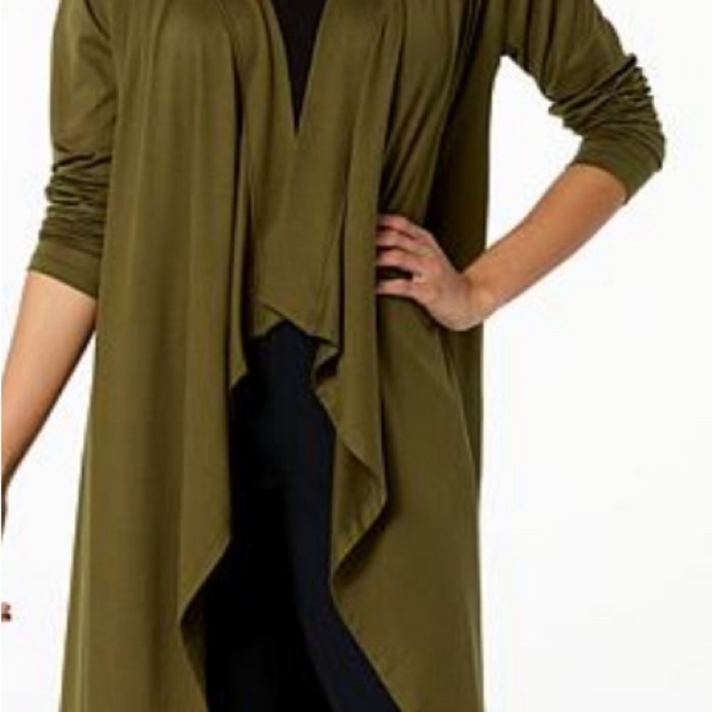 G by Giuliana cascading duster cardigan NWT - Picture 2 of 3